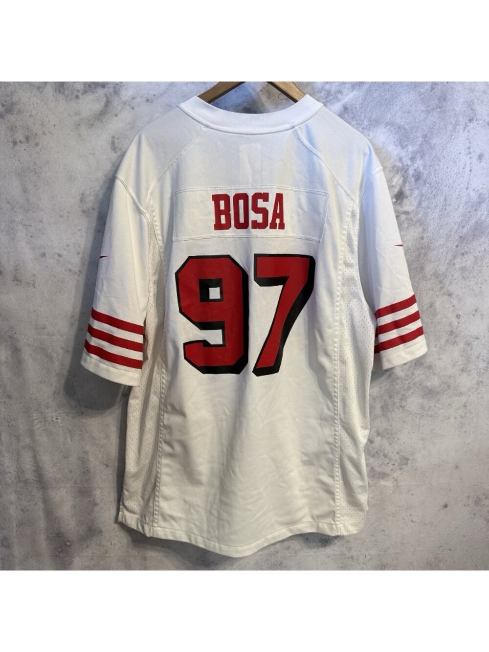 San Francisco 49ers Nick Bosa #97 Nike On Field Jersey White Mens XL